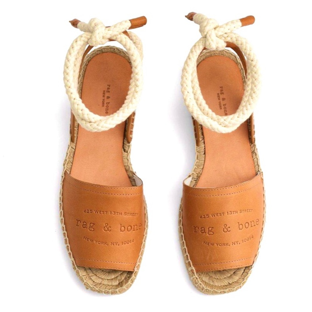 NWT Rag and Bone Leather Espadrille